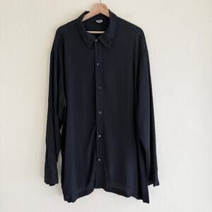 CP Shades Rayon Oversized Tunic Button up Blouse